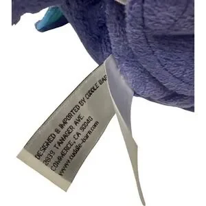 Plush Purple Dragon Cuddle Barn Stuffed Toy Book Character Soft Fabric 12"