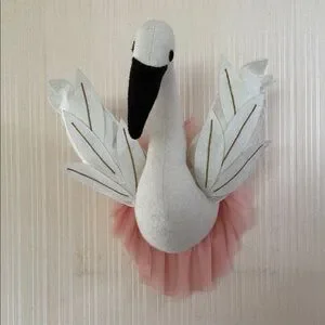 Plush Swan Head Wall Decor. Decorative for child’s room