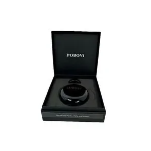 Pobovi Smart Ring‎ With Wireless Charging Case 6-Day Battery. Black Size 11