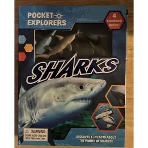 Pocket Explores Set‎ Of 4 Book Dinosaurs Wild Cat Sharks And Reptiles 2021
