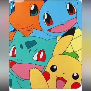 Pokemon Meet the Group" Fleece Throw Blanket 45" x 60" Multi Color