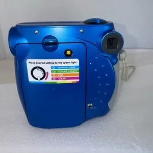 Polaroid 300 Instant Film Blue Camera With Strap-UNTESTED