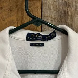 Polo By Ralph Lauren Men's Classic White Polo Custom Fit Size XL B32