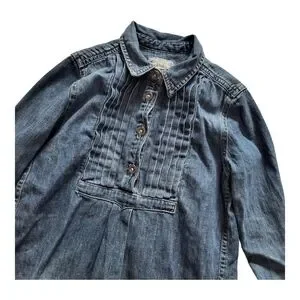 Polo Ralph Lauren Denim Shirt Dress Girls Size 5 Back To School