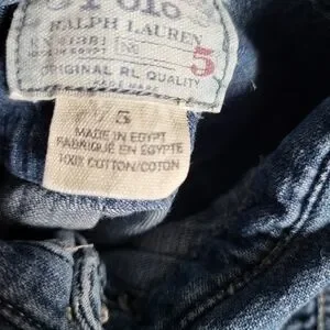 Polo Ralph Lauren Denim Shirt Dress Girls Size 5 Back To School