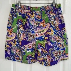 Polo Ralph Lauren Paisley Print Swim Trunks Size Medium Men’s