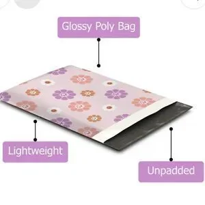 Poly Mailers Mix Sizes 10x13 14.5x19 40 Poly Mailers 40 Stickers