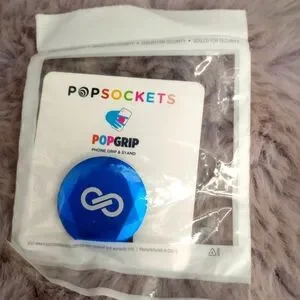 Popsockets Poshmark official swag blue gemstone jeweled phone stand popsocket NW