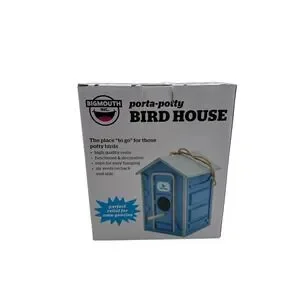 Porta Potty Bird House By BigMouth Inc Gag Gift Funny Joke Prank Resin 7.3" Tall