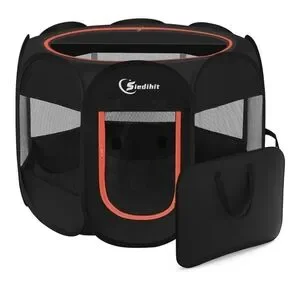 Portable Pop Up Pet Playpen with Carrying Case 36X36X23 For Dogs Cats Rabbits