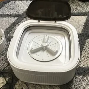 Portable Washing Machine Foldable Wash Dry Combo For Small Clothes Grey