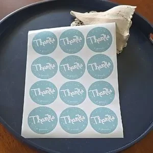 POSHMARK Posh Stickers Thank You Blue Poshfest Poshfixings Poshshow Swag Posher