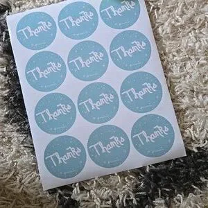 POSHMARK posh stickers Thank You Blue poshfest poshfixings poshshow Swag Posher
