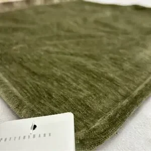 Pottery Barn Cozy Cloud Pillow Cover Green Loden 20" X 20" Square NWT