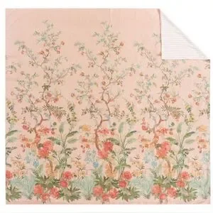 Pottery Barn Mariella King/Cal King Duvet Cover Blush Chinoiserie Floral