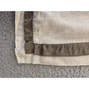 Pottery Barn Standard Pillow Case Beige Natural Brown Cotton Linen Blend