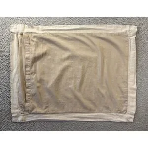 Pottery Barn Standard Pillow Case Beige Natural Brown Cotton Linen Blend