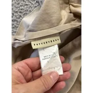 Pottery Barn Standard Pillow Case Beige Natural Brown Cotton Linen Blend