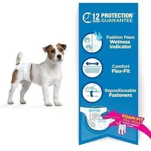 Potty Training Diapers Leak-Proof Protection For Pups & Small Dogs 36 Count