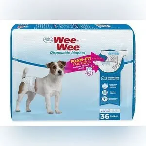 Potty Training Diapers Leak-Proof Protection for Pups & Small Dogs 36 count