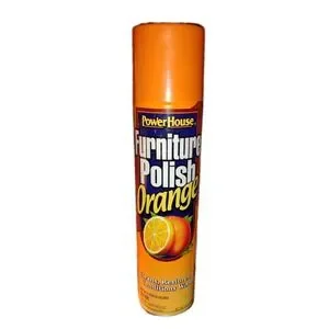 Power House Furniture Polish Spray Orange 10 oz discontinued Slightly Used Rare