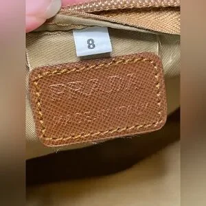 Prada Gold Toiletry Bag Nylon COA