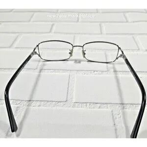 Pre Owned COACH HC 5073 9017 DARK SILVER BLACK AUTHENTIC EYEGLASSES RX 52-16-135