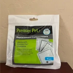 Premier Pet Replacement Carbon Filters 4 Pack New