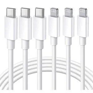 Premium PD 3 Pack 6FT USB C To Lightning Cable Fast Charge For IPhone 14 13 12