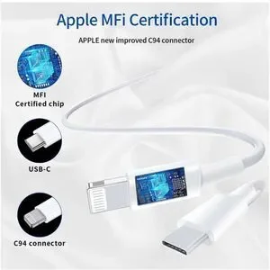 Premium PD 3 Pack 6FT USB C To Lightning Cable Fast Charge For IPhone 14 13 12