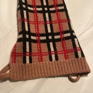 Preppy Dog Fashion Tanner & Dash Tartan Plaid Knit Dog Sweater