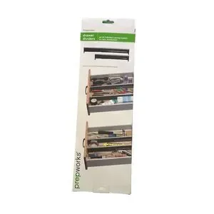 Prepworks Adjustable Drawer Dividers Set Of 2 Storage Organizers