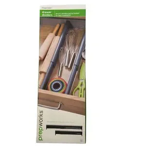 Prepworks Adjustable Drawer Dividers Set Of 2 Storage Organizers