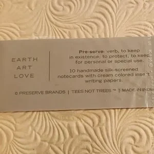 Preserve Brands Notecards Stationary Tees Not Trees