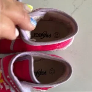 Primigi Kids Pink Slippers With Playful Design Size 6