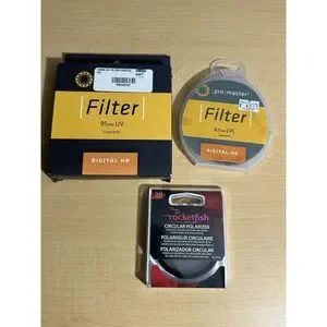 Pro master pro Circular Polarized Filter 67mm + 95mm UV 8167+RocketFish 58mm‎ CP