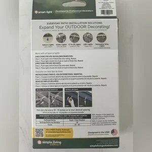 ProDec Patio Lights Up Deck & Eave Clips – 12 Ct - NIB