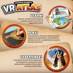 Professor Maxwell's VR Atlas - Virtual Reality Kids Science Kit STEM Learning
