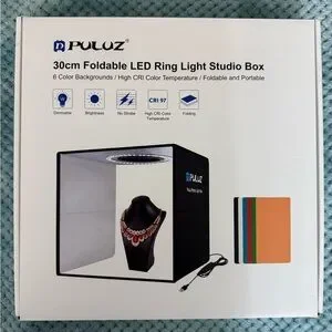 Puluz Black Foldable LED Ring Light Studio Box