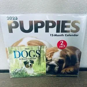 Puppies Dog Wall Calendar 2-pk Set Puppies Dog Wall Calendar 2-pk Set