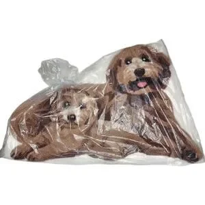 Puppy Dog Hand Hooked Rug Goldendoodle Carpet Transatlantic Beautiful Design NWT