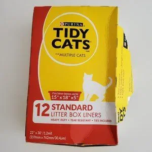 Purina Tidy Cats for Multiple Cats Litter Box Liners Open Box 9 Liners
