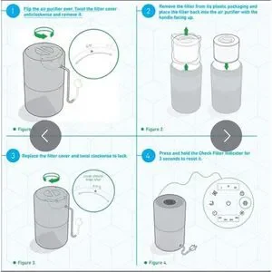 PurMed True Hepa Core 300 Replacement Filter Breath Freely Air Filter