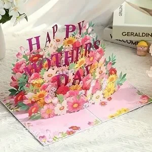 Purple And Pink Mother’s Day Pop-Up Card NEW