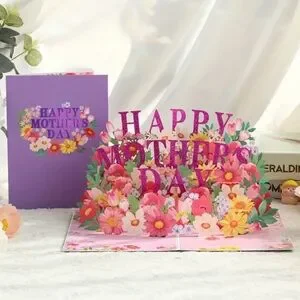 Purple and Pink Mother’s Day Pop-Up Card NEW