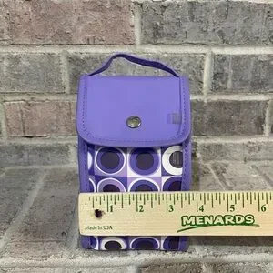 Purple Geometric Pouch