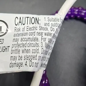 Purple Rope Light 24 Feet Party Dorm Bedroom