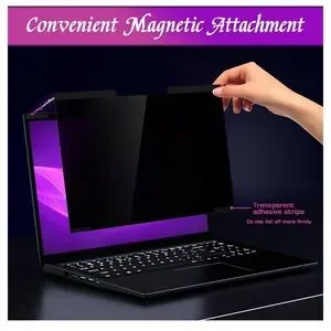 PYS Magnetic Laptop Privacy Screen 16 Inch 16:10 Ratio Screen Privacy Shield