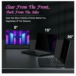 PYS Magnetic Laptop Privacy Screen 16 Inch 16:10 Ratio Screen Privacy Shield