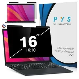 PYS Magnetic Laptop Privacy Screen 16 Inch 16:10 Ratio Screen Privacy Shield